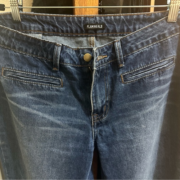 Flamingo jeans wide leg Blue Denim Jeans women - Picture 2 of 9